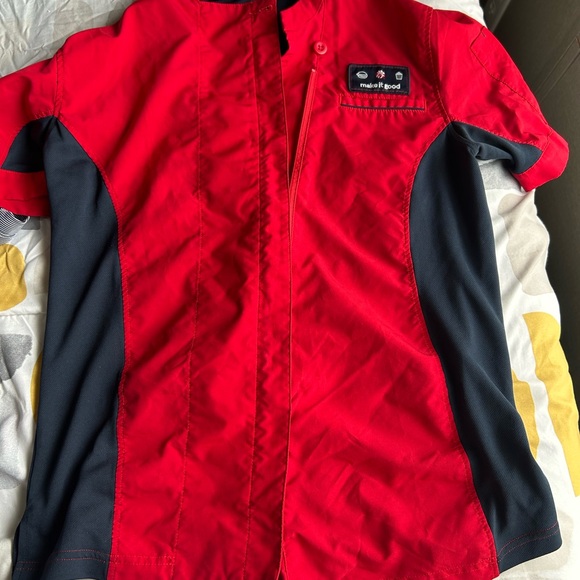 Chick-fil-A Black Visor and Striped Polo Set - Picture 4 of 4